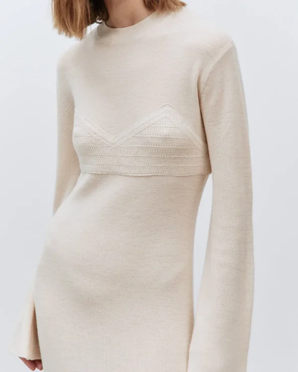 ALYSI ABITO IN MAGLIA DETTAGLIO CROCHET- Abiti E Tute