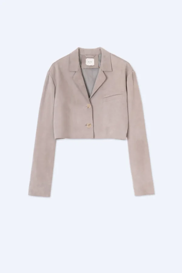 ALYSI BLAZER CROPPED SUEDE- Cappotti E Giacche