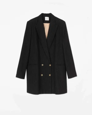 ALYSI BLAZER OVER PINSTRIPES- Cappotti E Giacche