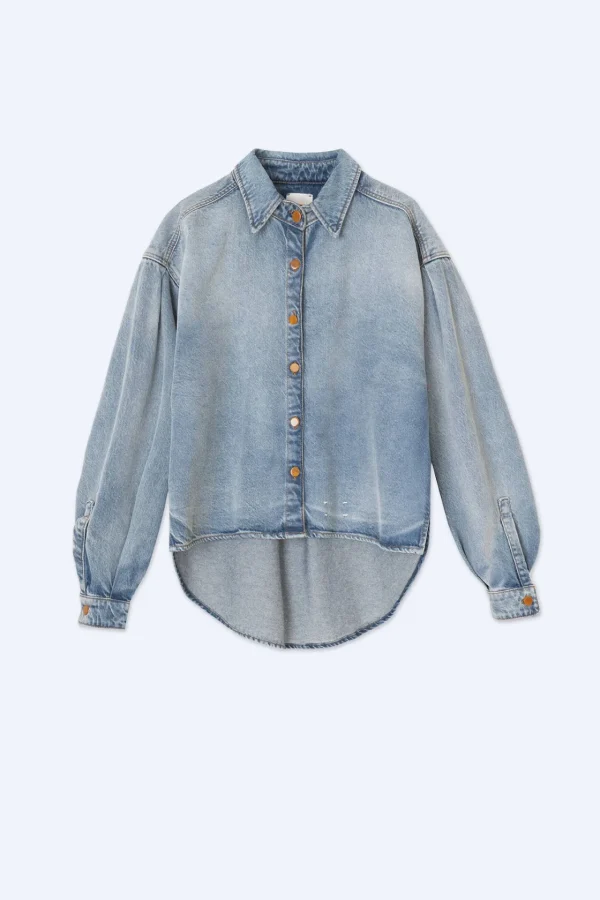 ALYSI CAMICIA BOXY DENIM- Maglie | Topwear