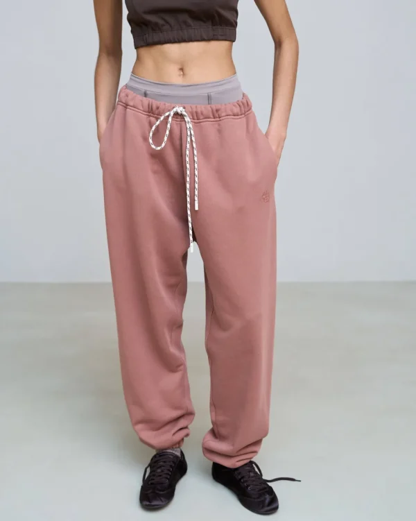 ALYSI JOGGERS IN FELPA CON RICAMO- Licia Florio X Alysi | Pantaloni