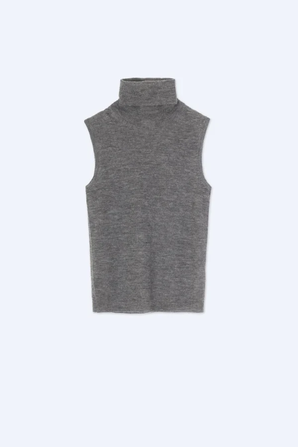 ALYSI MAGLIA GILET COLLO ALTO- Maglie