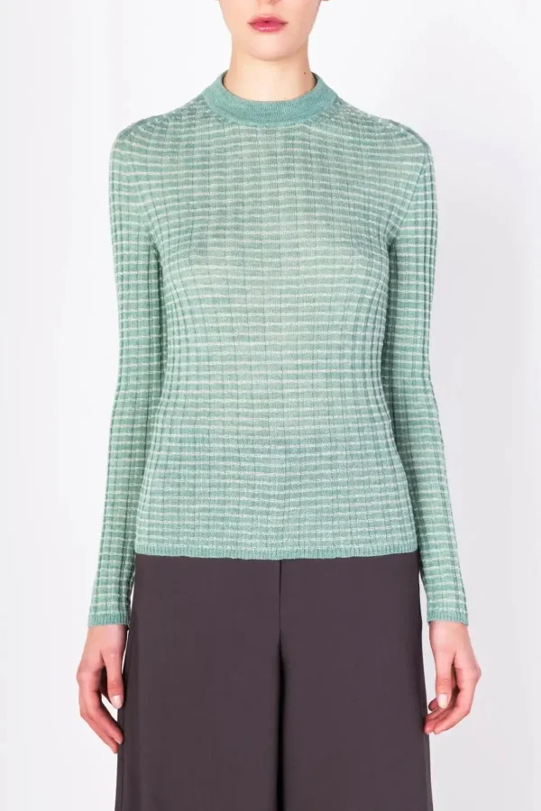 ALYSI MAGLIA LIGHT KNIT GIROCOLLO- Maglie