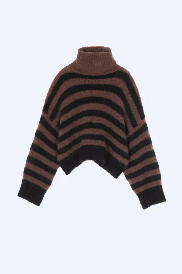 ALYSI MAGLIA MOHAIR COLLO ALTO- Maglie