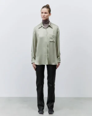 ALYSI OVERSHIRT SETA- Topwear