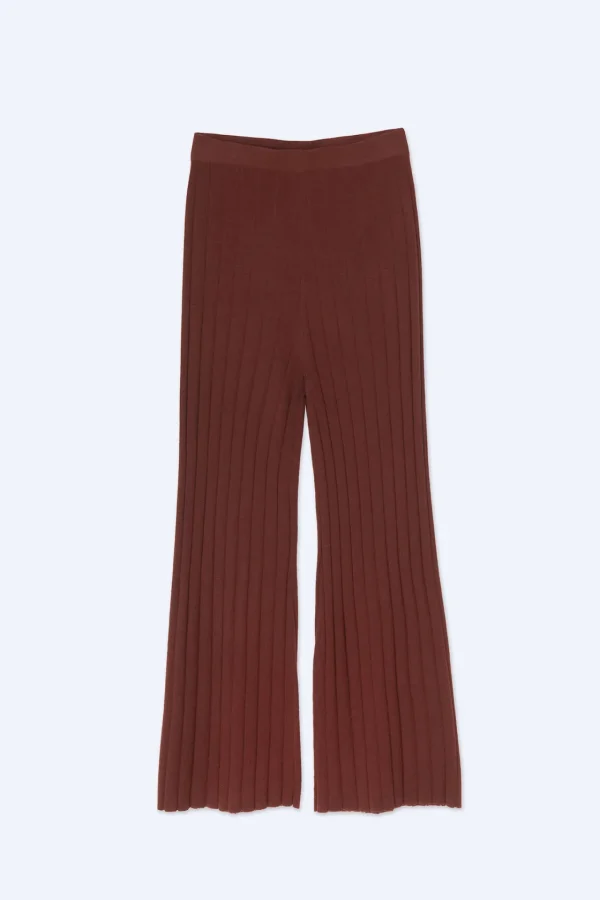 ALYSI PANTALONE COMFY IN MAGLIA- Pantaloni