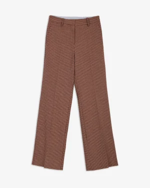 ALYSI PANTALONE MICRO CHECK SIGARETTA- Pantaloni