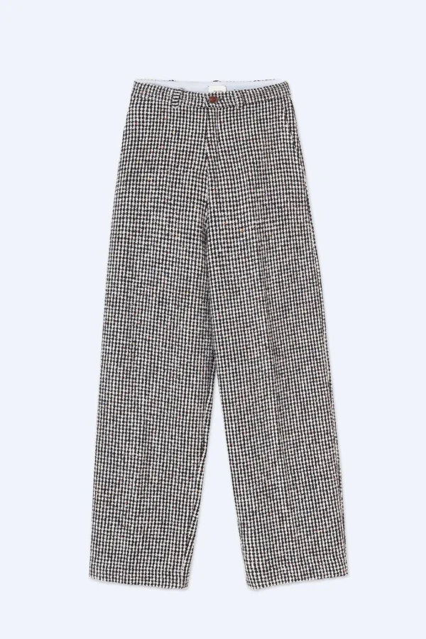 ALYSI PANTALONE VICHY DRITTO- Pantaloni