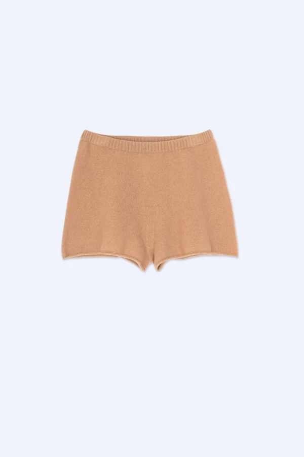 ALYSI SHORTS IN MAGLIA CACHEMIRE- Pantaloni